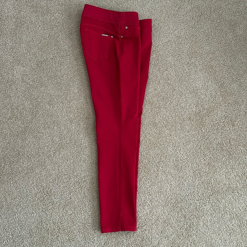 Nygard Luxe Denim Skinny Ankle Medium 10/12 Red